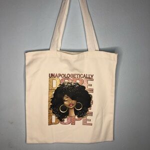 Stylish Cream Tote Bag - Unapologetic